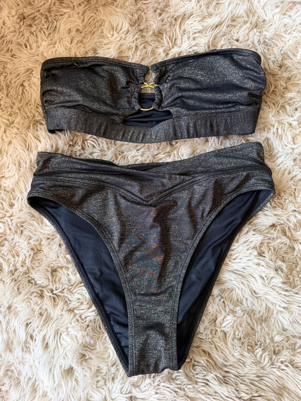 Cupshe metallic Bikini